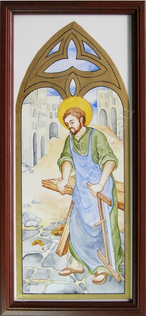 Szent Jzsef - akvarell