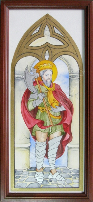 Szent Lszl - akvarell