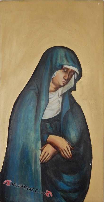 Gótikus Szűz Mária - 25x50cm