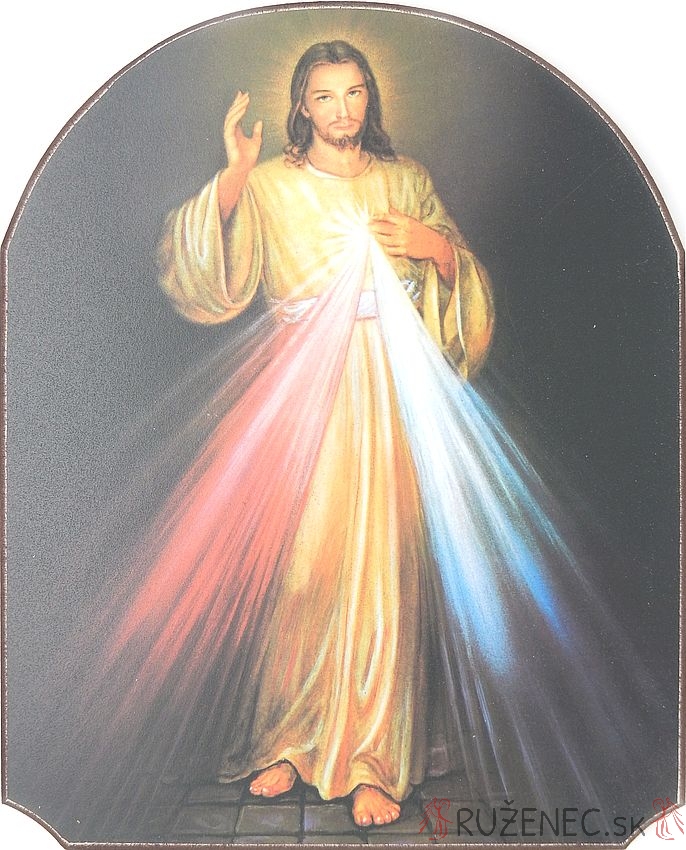 Függeszthető fali kép 20x25cm - Irgalmas Jézus