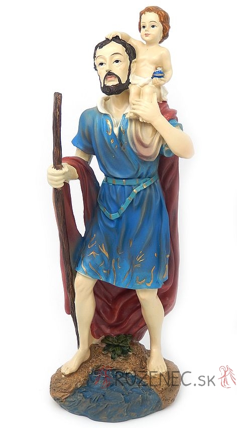 Szent Kristóf szobor - 30 cm