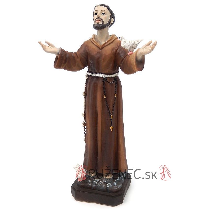 Assisi Szent Ferenc szobor - 20 cm