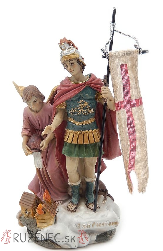 Szent Flórián szobrocska - 12cm