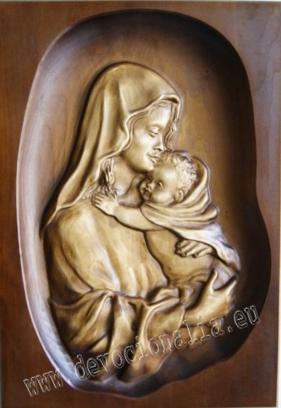 Fafaragás - Mária kis Jézussal - 33x23cm
